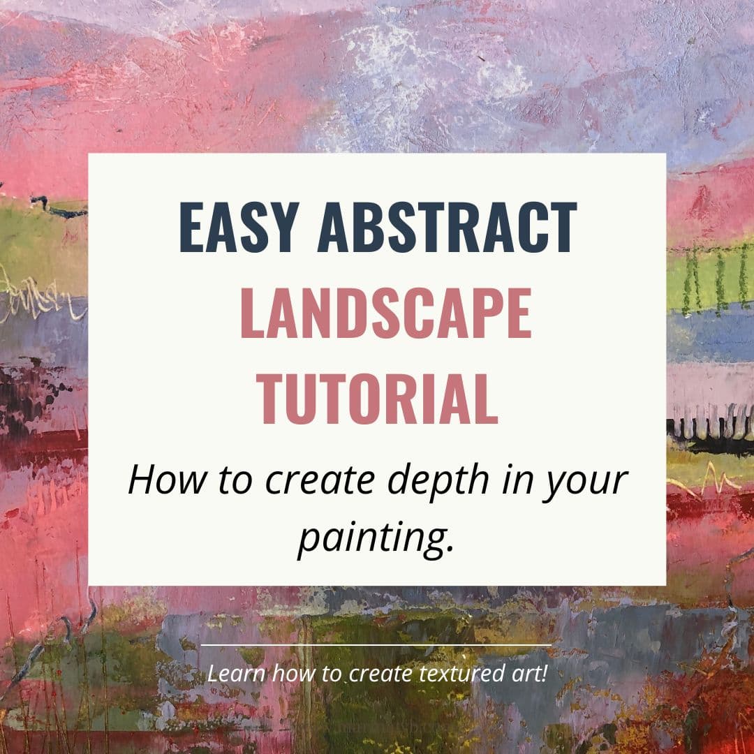 Paint with me - An Easy Abstract Landscape Tutorial