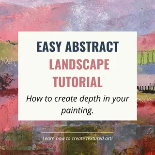 Peignez avec moi - Un tutoriel facile de paysage abstrait