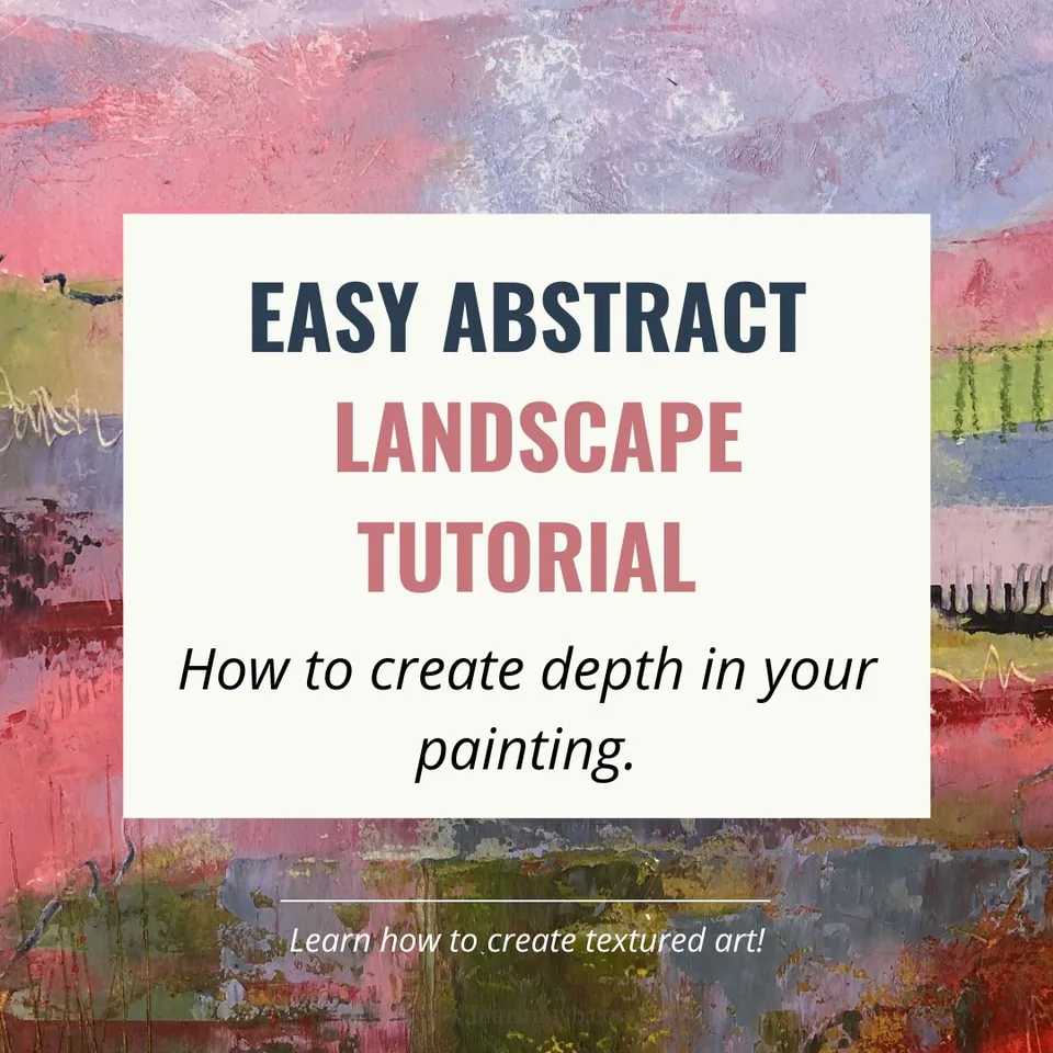 Peignez avec moi - Un tutoriel facile de paysage abstrait