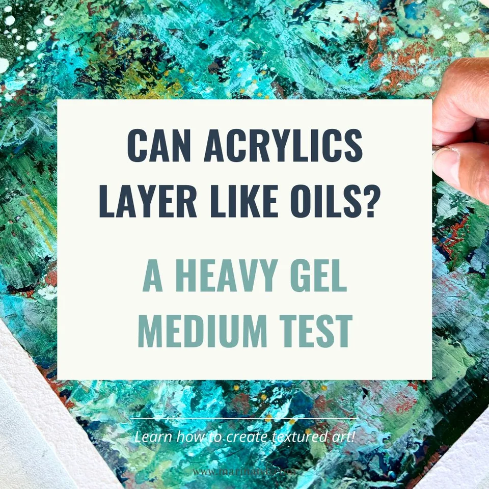 Peinture acrylique texturée avec Heavy Gel Medium
