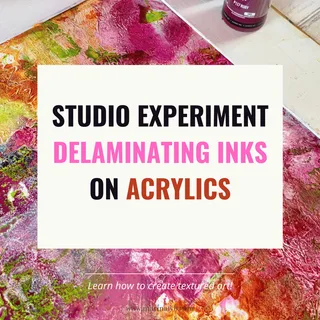 Can You Use Delaminating Inks on an Acrylic Background?