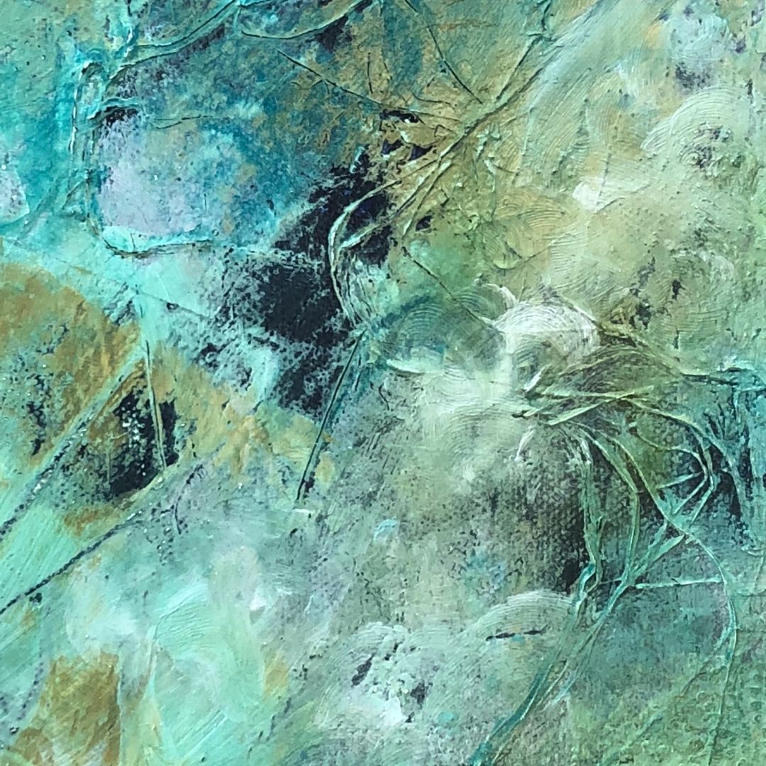 Cold wax and oils painting