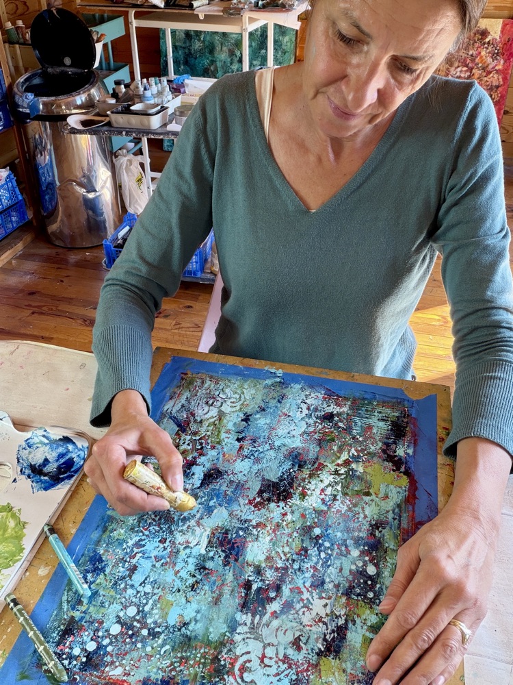 Marina Teding van Berkhout painting textured mixed media art