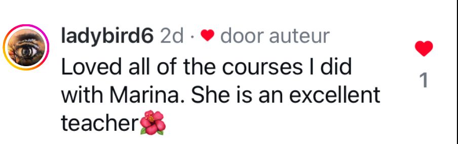 Student testimonial