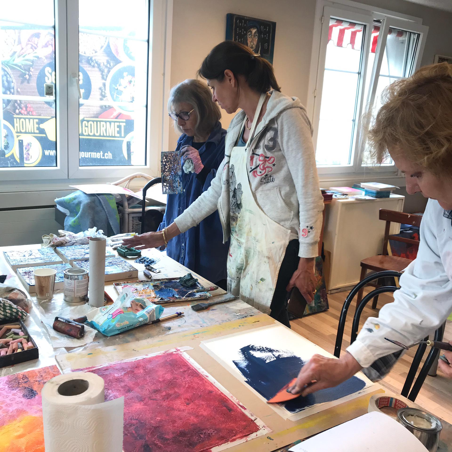 Techniques de peinture à la cire froide