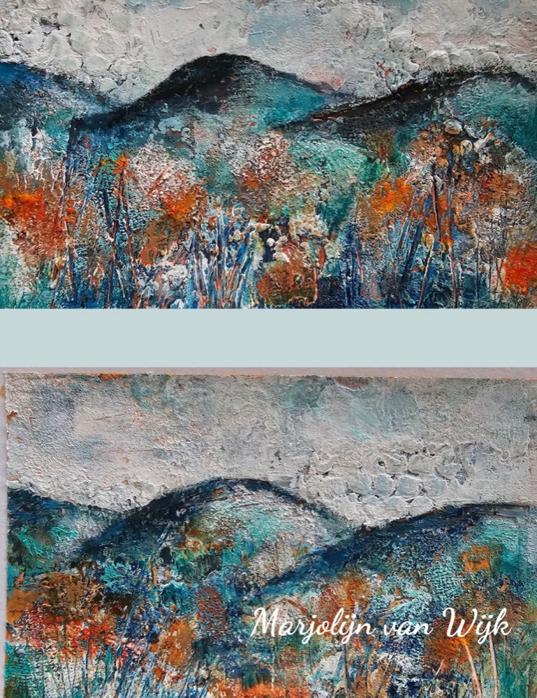 Student artwork — Acrylics & Cold Wax Classes