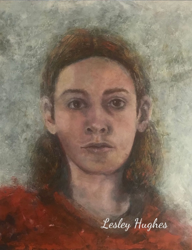 Student artwork — Textured Portraits & Golden Girls
