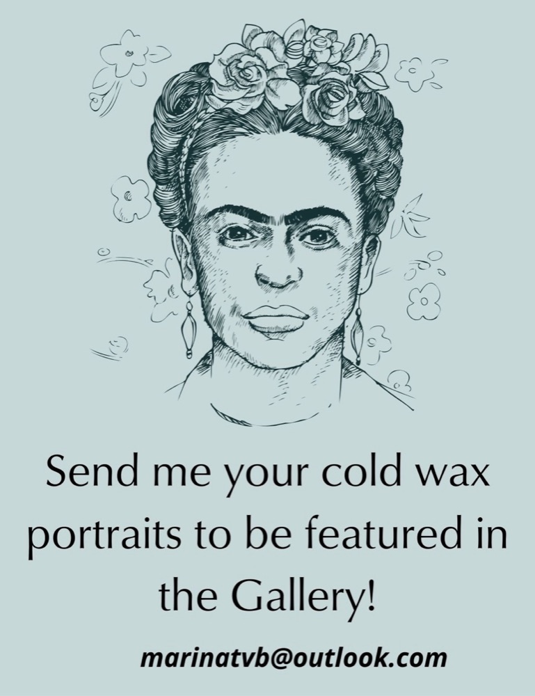 Student artwork — Textured Portraits & Golden Girls